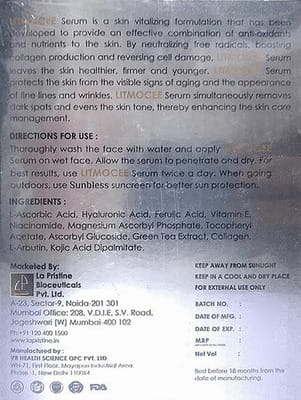 Litmocee 20% Bottle Of 15ml Serum