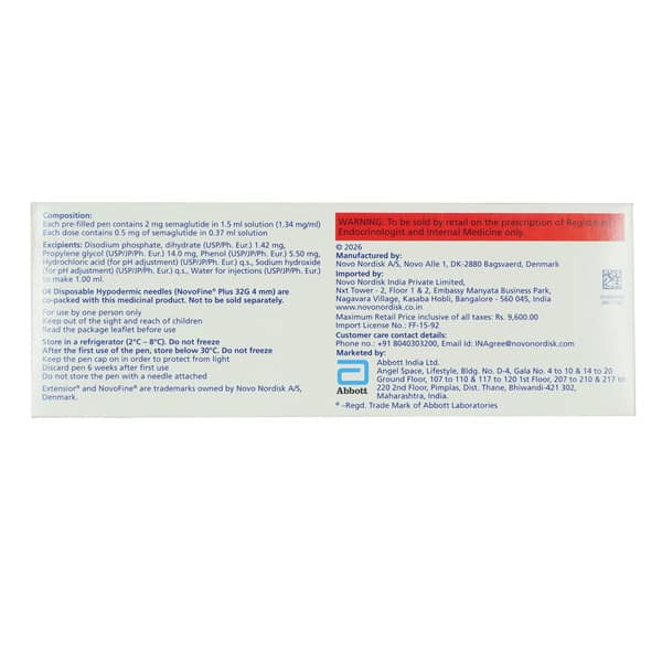 Extensior 0.5Mg Pre Filled Pen Of 1.5Ml Solution For Injection