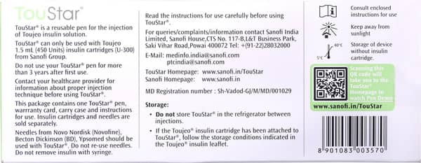 Toustar Reusable Insulin Delivery Device