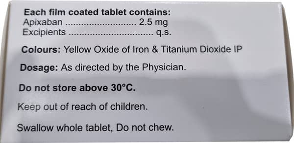 Apigy 2.5mg Strip Of 10 Tablets