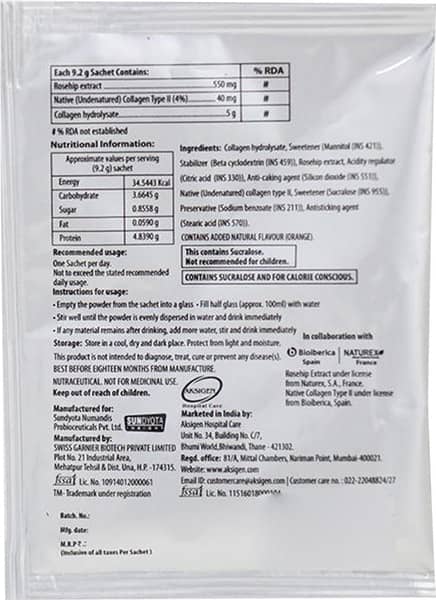 Flextor Plus Orange Flavour Sachet Of 9.2gm Oral Powder