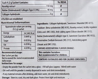 Flextor Plus Orange Flavour Sachet Of 9.2gm Oral Powder