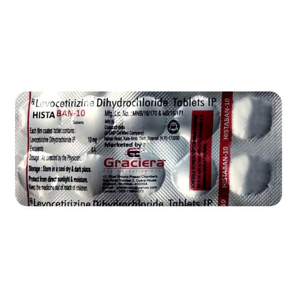 Histaban 10Mg Strip Of 10 Tablets