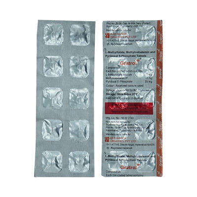 Gratrol Plus Strip Of 10 Tablets