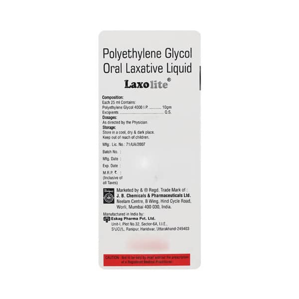 Laxolite Sugar Free Bottle Of 100ml Liquid