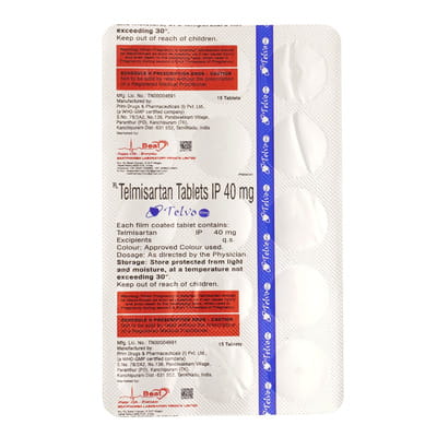 Telvo 40mg Strip Of 15 Tablets