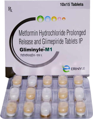 Gliminyle M 1mg Strip Of 15 Tablets