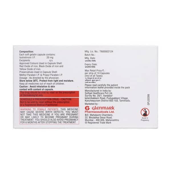 Deriva I 20Mg Strip Of 10 Softgel Capsules