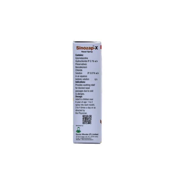 Sinozap X Bottle Of 10ml Nasal Spray