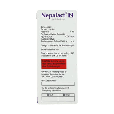 Nepalact Z Bkc Free Bottle Of 5ml Eye Drops