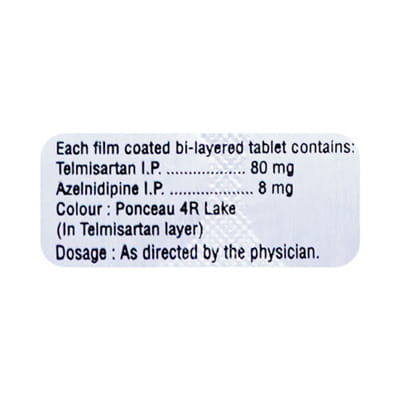 Telma Az 8/80mg Strip Of 10 Tablets