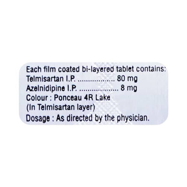 Telma Az 8/80mg Strip Of 10 Tablets