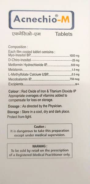 Acnechio M Bottle Of 30 Tablets