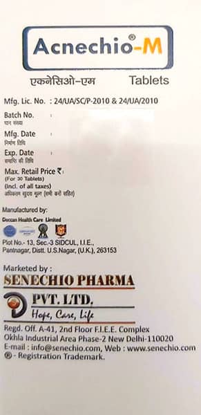 Acnechio M Bottle Of 30 Tablets