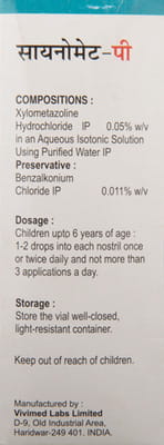 Sinomet P Nasal Drops 10ml