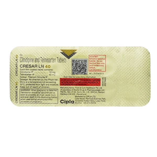 Cresar Ln 40/10Mg Strip Of 10 Tablets