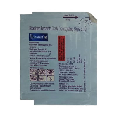 Rizanet 5mg Box Of 10 Oral Disintegrating Strip