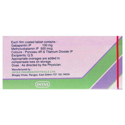 Gabapin Me 100mg Strip Of 15 Tablets