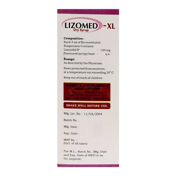 Lizomed Xl Bottle Of 60Ml Dry Syrup