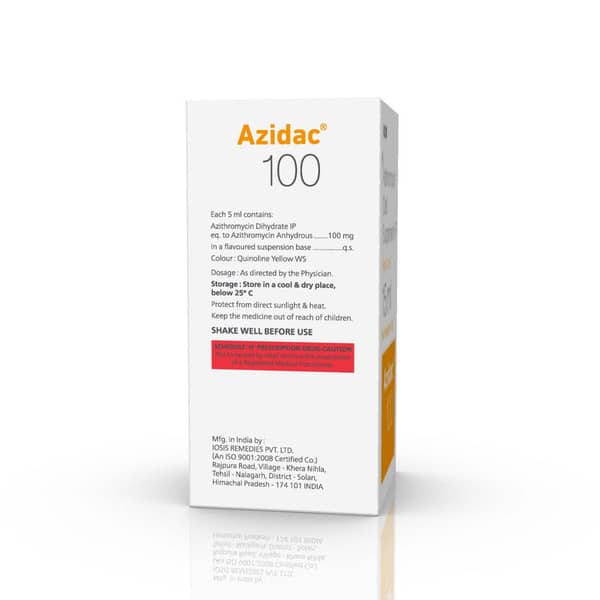 Azidac 100mg Bottle Of 15ml Suspension