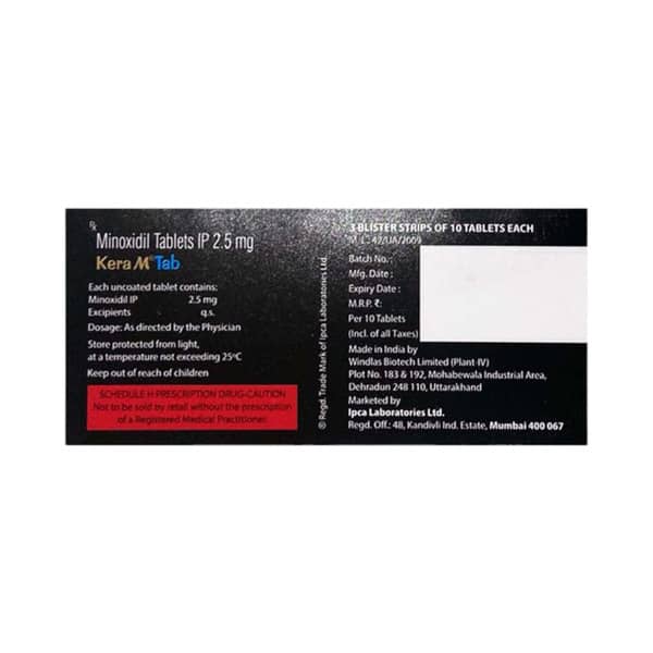 Kera M 2.5mg Strip Of 10 Tablets