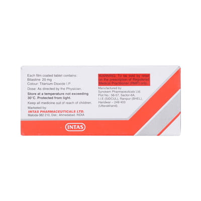 Bilert 20mg Strip Of 10 Tablets