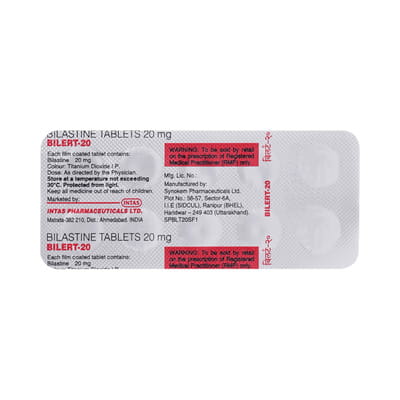 Bilert 20mg Strip Of 10 Tablets