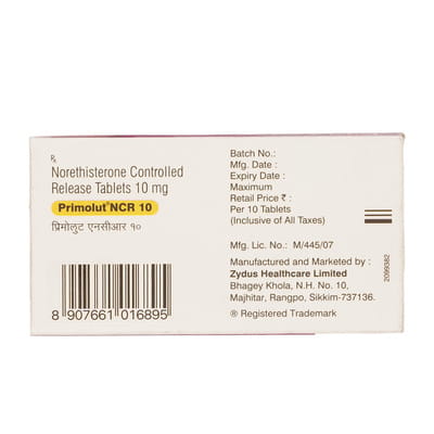 Primolut Ncr 10mg Strip Of 10 Tablets