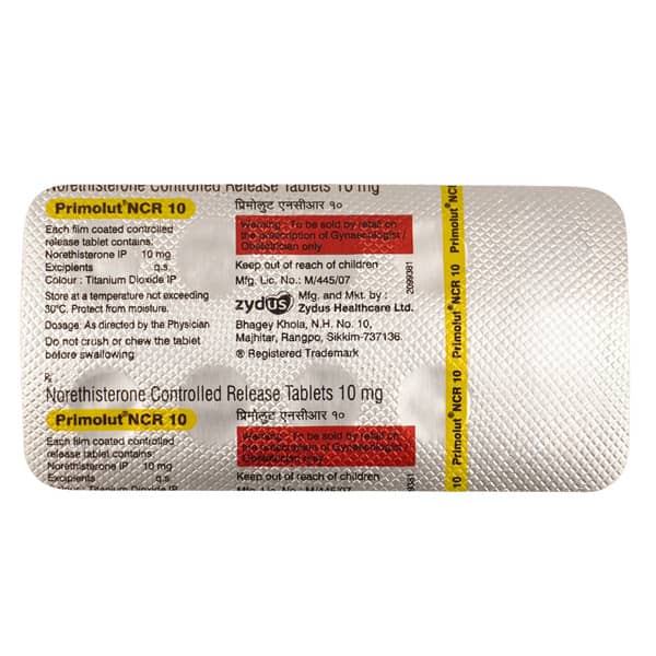 Primolut Ncr 10mg Strip Of 10 Tablets