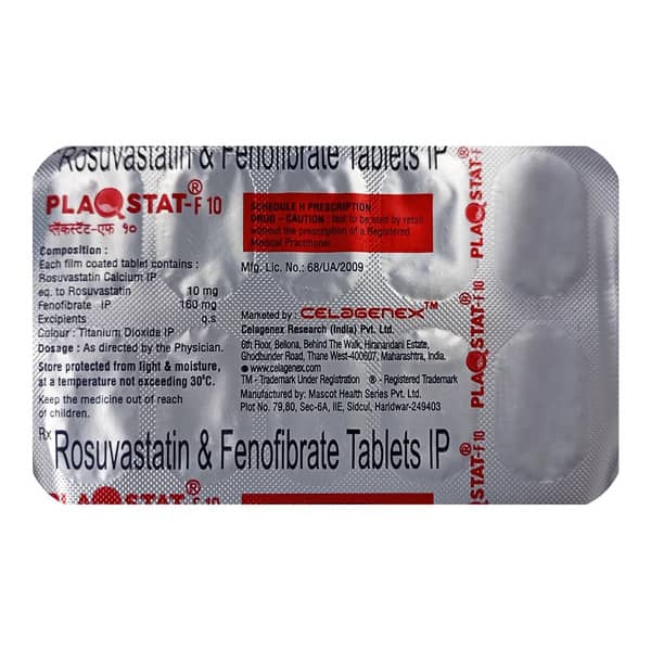 Plaqstat F 10Mg Strip Of 10 Tablets