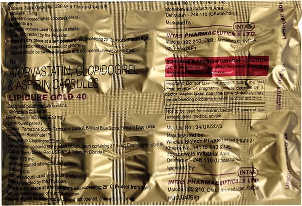 Lipicure Gold 40mg Strip Of 10 Capsules
