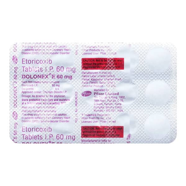 Dolonex E 60Mg Strip Of 15 Tablets