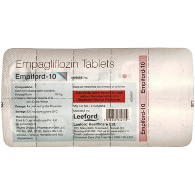 Empiford 10mg Strip Of 10 Tablets