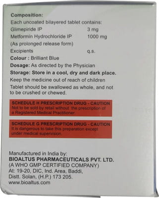 Glimsay M 3mg Forte Strip Of 15 Tablets