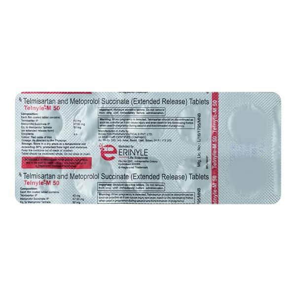 Telnyle M 50Mg Strip Of 10 Tablets
