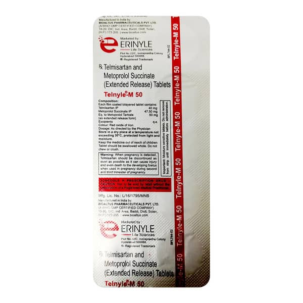 Telnyle M 50Mg Strip Of 10 Tablets