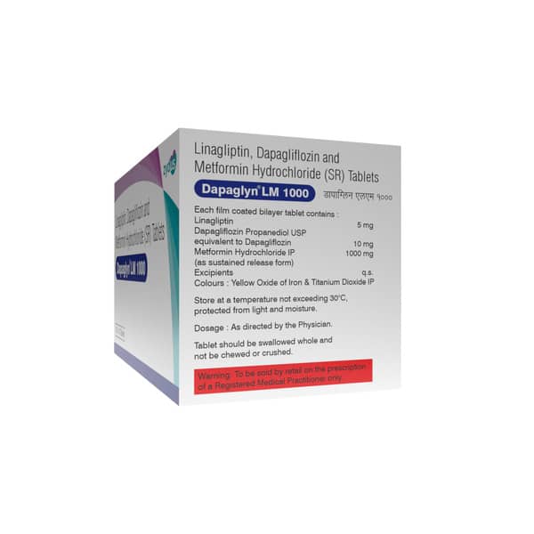 Dapaglyn Lm 1000Mg Strip Of 10 Tablets