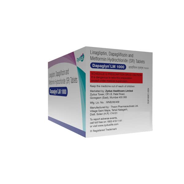 Dapaglyn Lm 1000Mg Strip Of 10 Tablets
