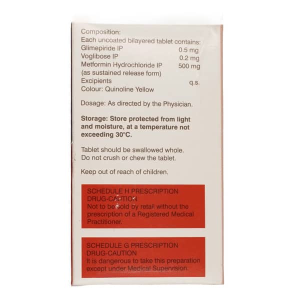 Glycomet Trio 0.5mg Strip Of 10 Tablets