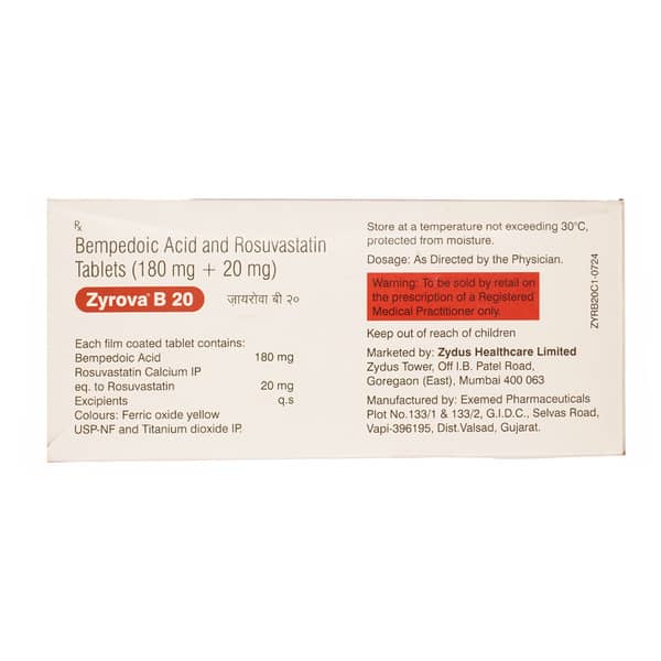 Zyrova B 20Mg Strip Of 10 Tablets