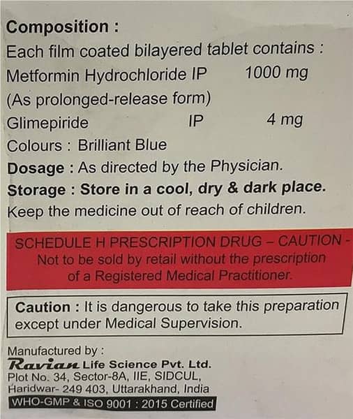 Nuglim M4 Forte Strip Of 15 Tablets