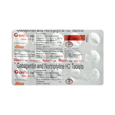 Gabapax Nt 100mg Strip Of 15 Tablets