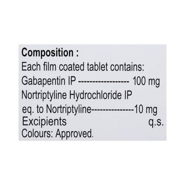 Gabapax Nt 100mg Strip Of 15 Tablets