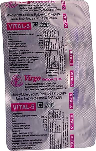 Vital 5 Strip Of 10 Tablets