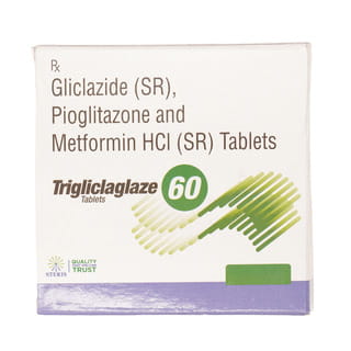 Trigliclaglaze 60Mg Strip Of 15 Tablets