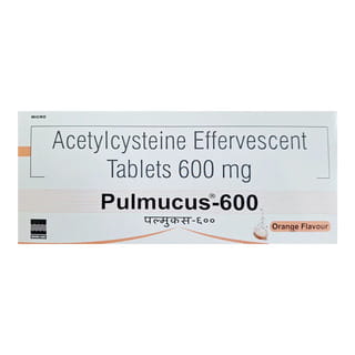 Pulmucus 600Mg Orange Flavour Strip Of 10 Effervescent Tablets