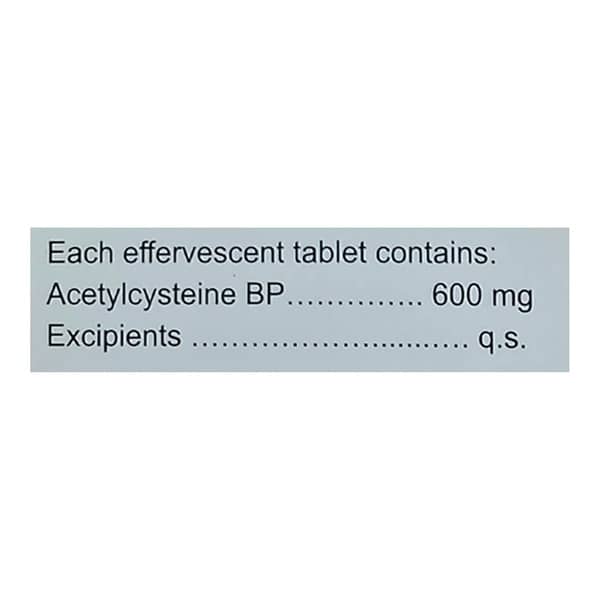 Pulmucus 600Mg Orange Flavour Strip Of 10 Effervescent Tablets