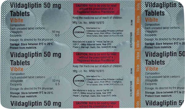 Vibite 50mg Strip Of 15 Tablets