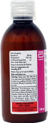 Brufen P Junior Orange Flavour Bottle Of 100ml Suspension