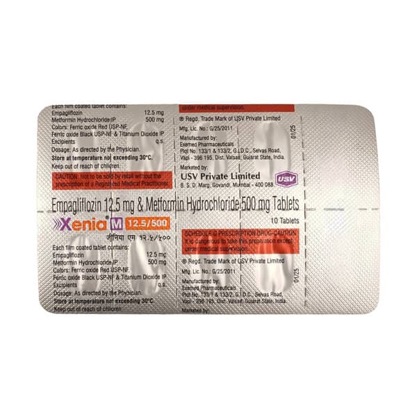 Xenia M 12.5/500mg Strip Of 10 Tablets